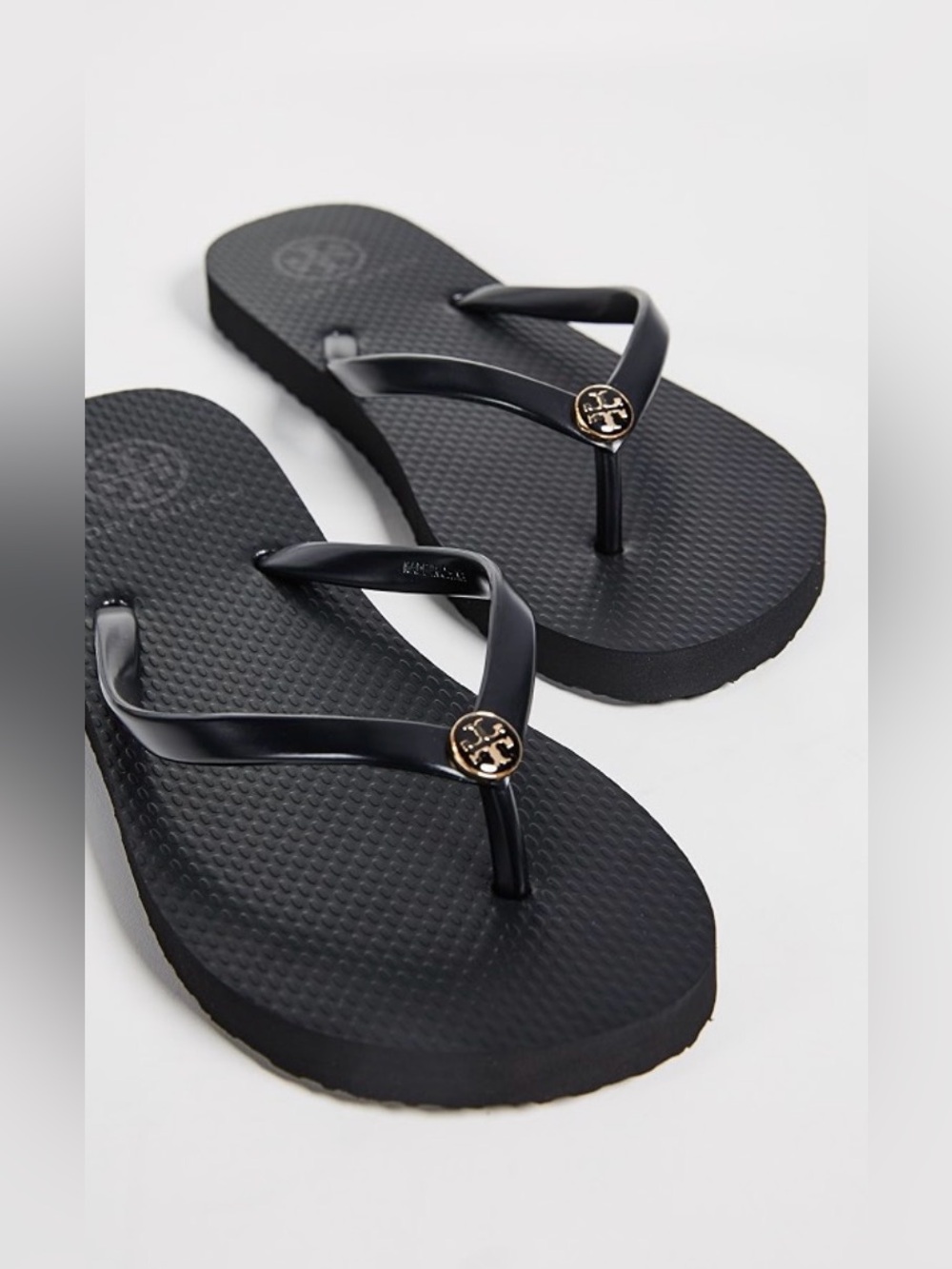 Tory Burch Black Flip Flop Sandals